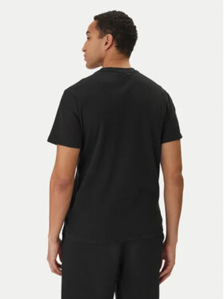 Calvin Klein Jeans Póló Waffle Badge fekete