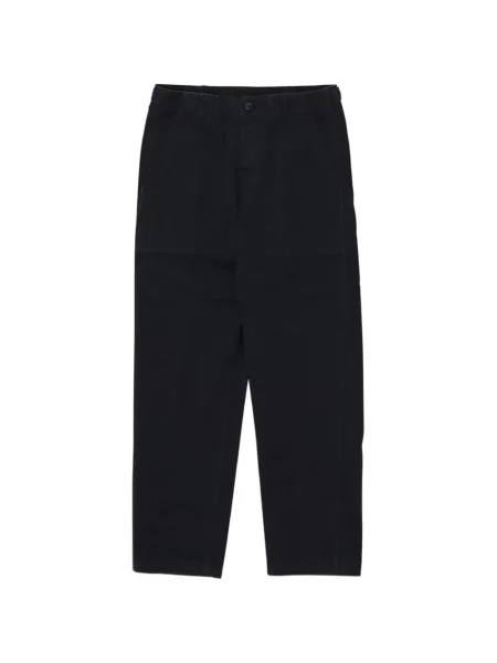 Pantaloni Fortela cu model herringbone albastru