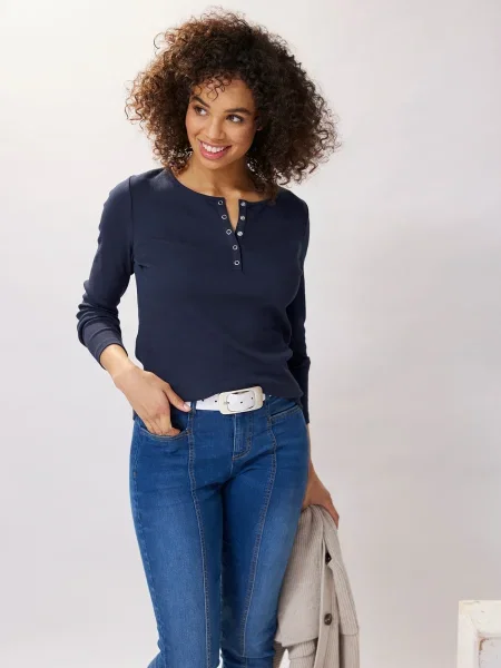 Heine Tricou marin albastru