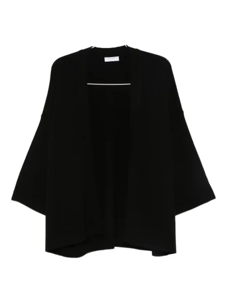 Kardigan Majestic Filatures prążkowany czarny