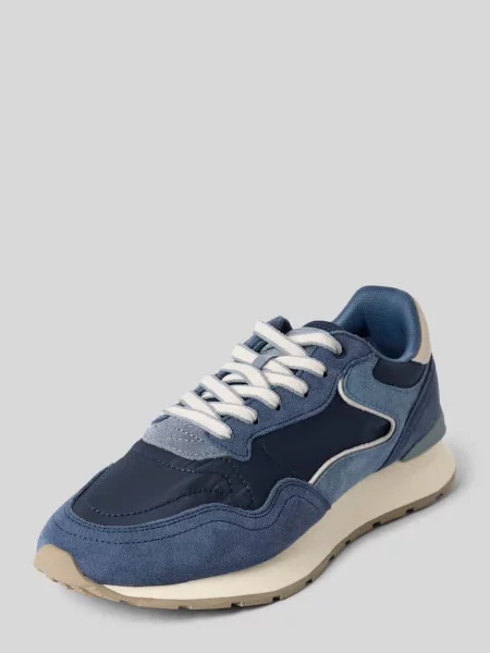 Sneakersy z wytłoczonym logo model ‘City’ Hoff granatowe
