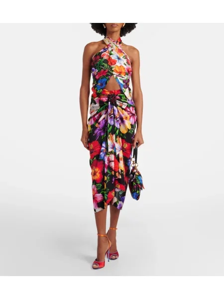 Top Dolce&gabbana de mătase cu model floral