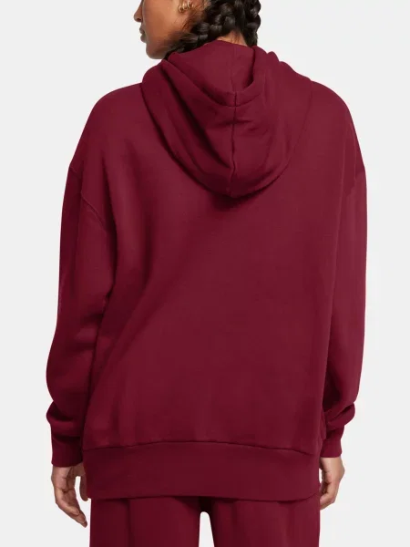 Hoodie Under Armour iz flisa rdeča