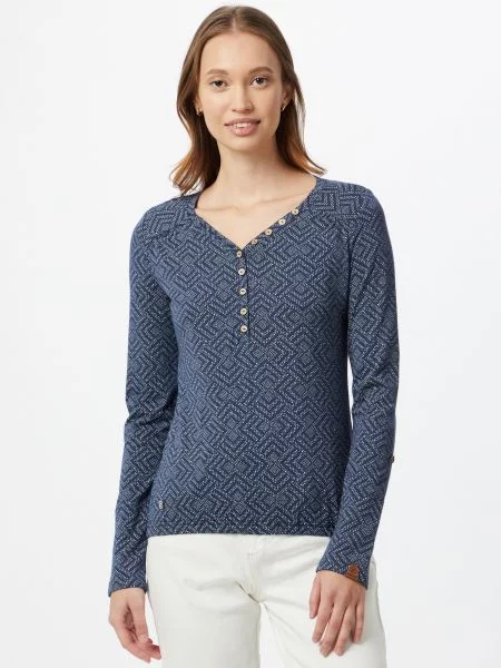 Ragwear Tričko modrosivá / biela
