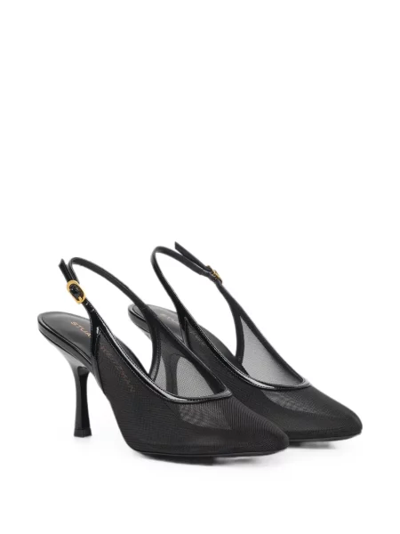 Pantofi cu toc Stuart Weitzman slingback negru
