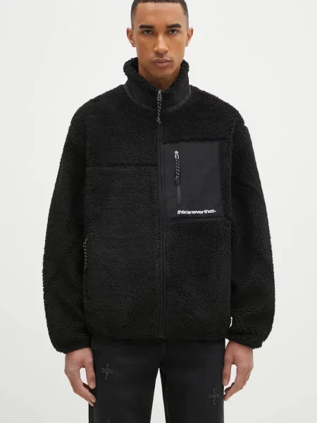 Яке thisisneverthat SP Sherpa Fleece Jacket преходен модел черно