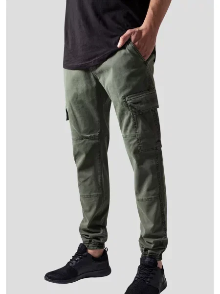 Бягане карго панталони Urban Classics кепър черно