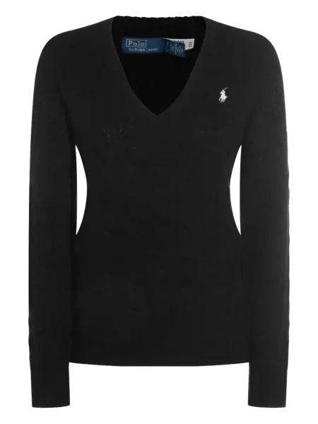 Pulover Polo Ralph Lauren cu decolteu în V negru