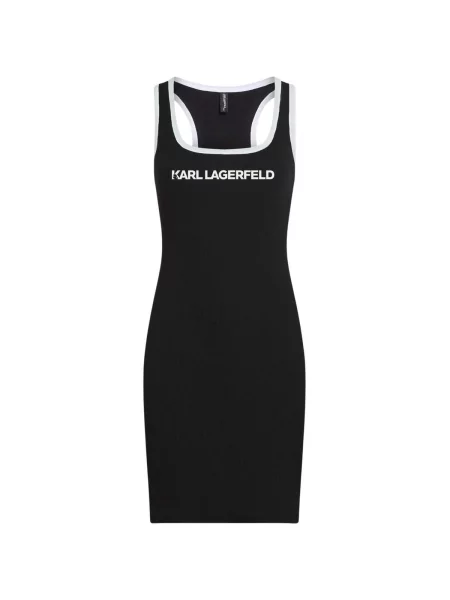 Karl Lagerfeld Jeans Rochie Essential negru