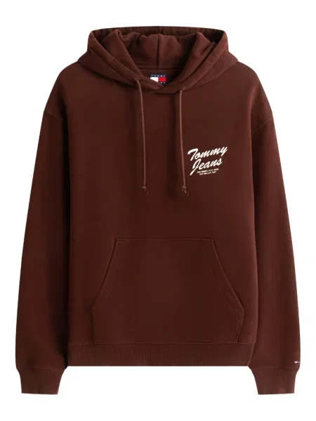 Hanorac cu glugă Tommy Jeans maro