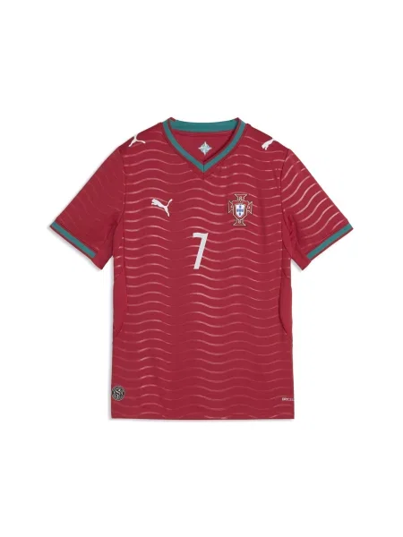 PUMA Młodzieżowa domowa koszulka zawodnika reprezentacji Portugalii Akcesoria czerwony