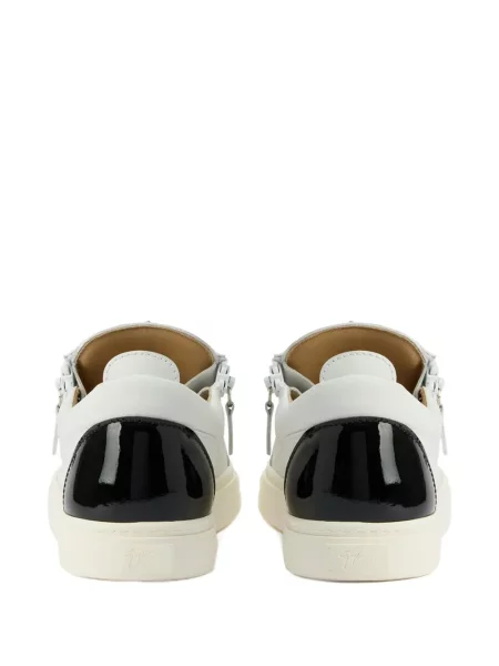 Sneakerși Giuseppe Zanotti Frankie din piele alb
