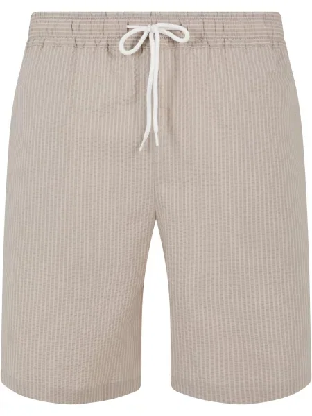 Urban Classics Kalhoty Seersucker / režná šedá