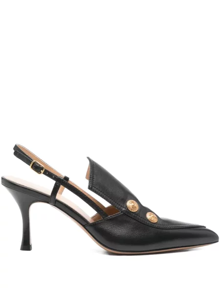 Pantofi cu toc Chloé slingback negru