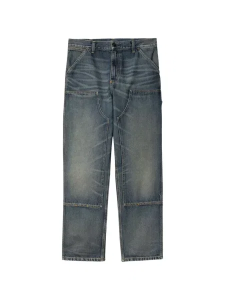 Blugi drepți Carhartt Wip albastru