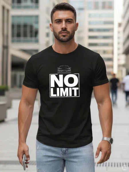 Koszulka z nadrukiem No limit Dstreet czarna