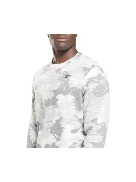 Geacă Reebok cu model camuflaj alb