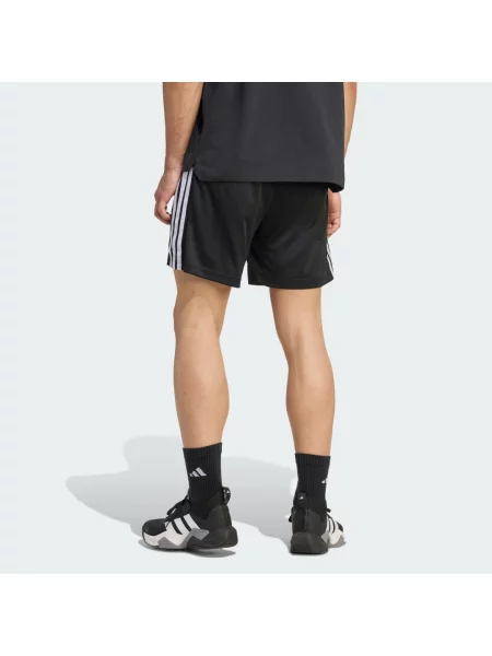 SZORTY WORKOUT ESSENTIALS BASE Z PIKI Z 3 PASKAMI DŁUGOŚĆ WEWNĘTRZNEJ STRONY NOGAWKI 7 CALI białe