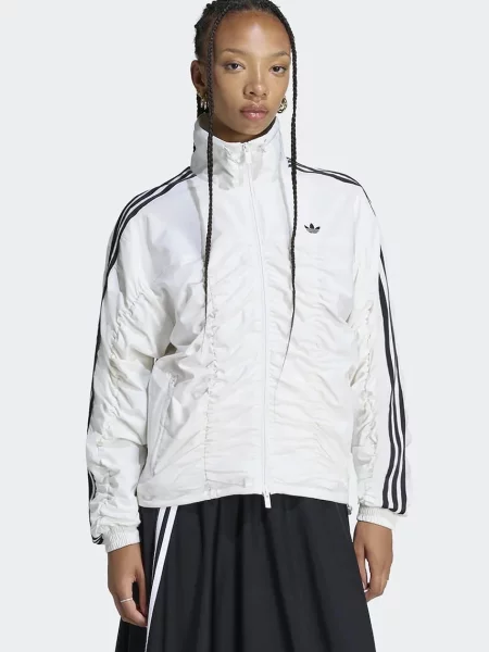 Adidas Originals hanorac cu pentru femei Adilenium Season 6 Ruffled alb