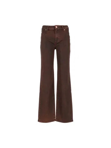 Jeansy 7 For All Mankind brązowe