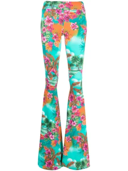 Pantaloni Roberto Cavalli cu model floral cu imagine