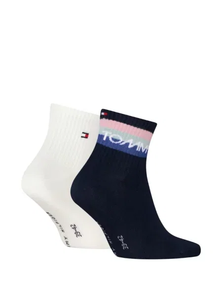 Șosete Tommy Hilfiger cu imagine alb
