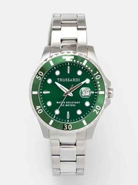 Trussardi ceas barbati argintiu