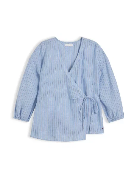 TOMMY HILFIGER Bluză / bleumarin / albastru deschis bej
