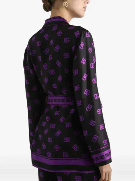 Cămașă Dolce & Gabbana cu imagine negru