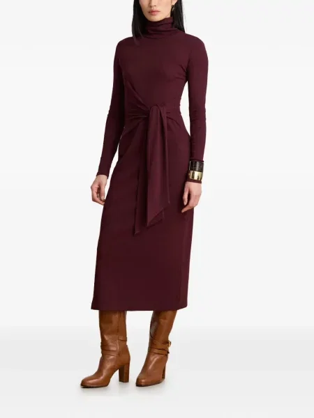 Φόρεμα Lauren Ralph Lauren γραβάτες κόκκινο