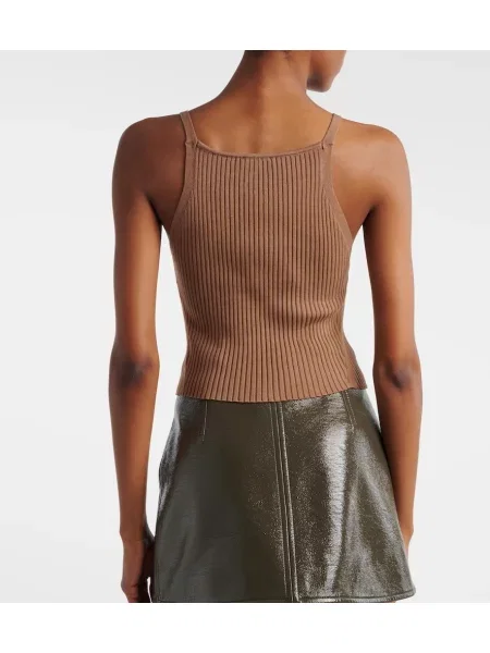 Top Courreges tricotate maro