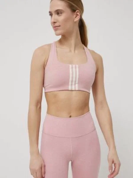 Sportovní podprsenka adidas Performance Powerimpact růžová