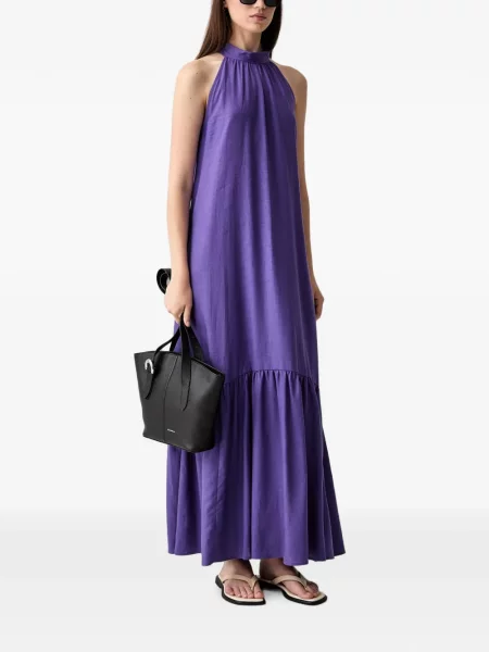 Rochie maxi Vicolo cu funde violet