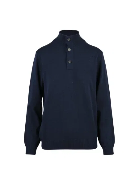 Sweter Kangra wełniany niebieski