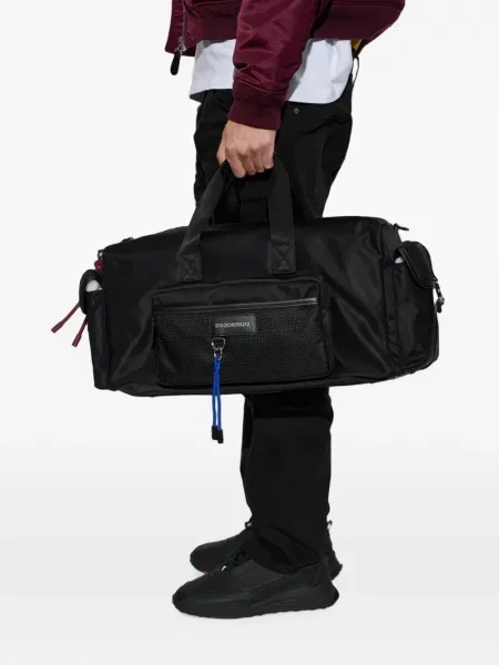 Geantă Dsquared2 cu autograf negru