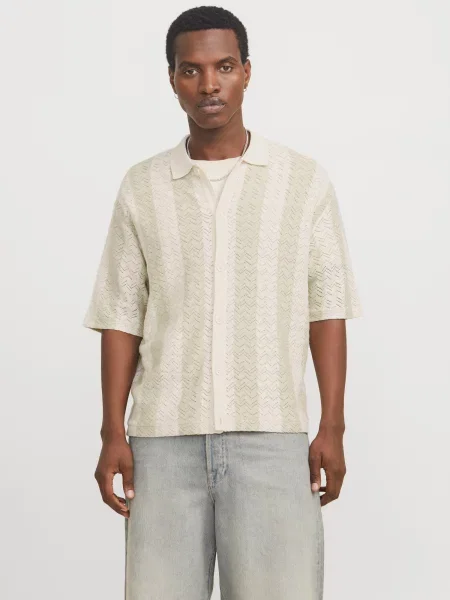 Jack&Jones Marškiniai Tyler Écru