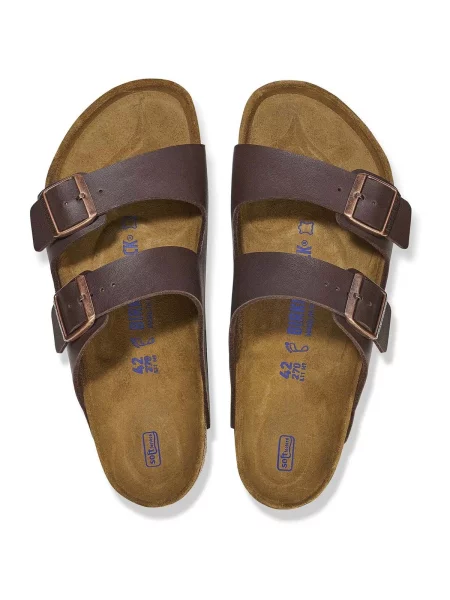 Papuci Birkenstock din piele maro