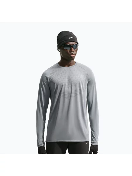 Tricou cu mânecă lungă Nike alergare gri