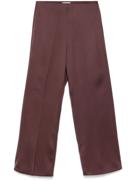 Pantaloni Jil Sander din țesătură twill violet