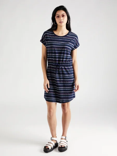 Iriedaily Rochie Naipi bleumarin / albastru deschis / lila alb