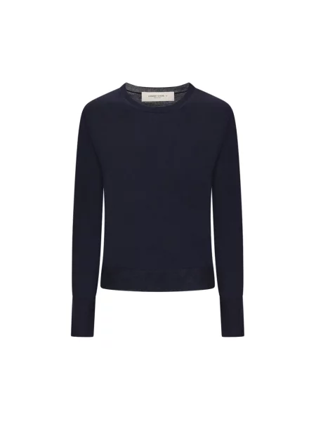 Dzianinowy sweter Golden Goose niebieski