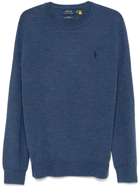 Pulover Polo Ralph Lauren cu broderie albastru