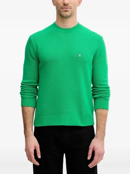Pulover Benetton cu autograf verde
