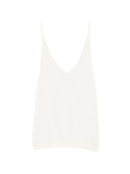 Top N°21 cu decolteu în V alb