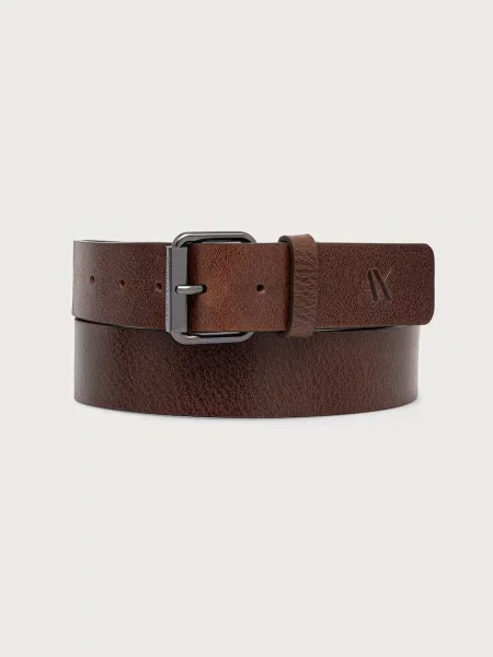 Armani Exchange curea pentru bărbați din piele maro