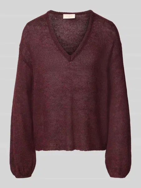 Sweter o kroju relaxed fit z domieszką wełny z alpaki model Dido' Free/quent