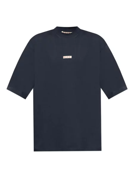 Tričko Marni s kulatým výstřihem modré