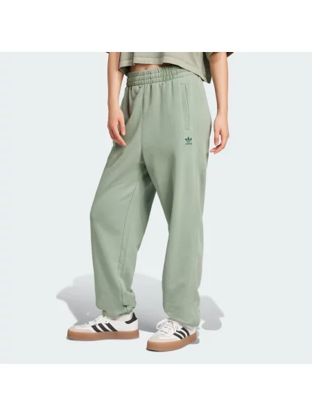 Spodnie Essentials French Terry zielone