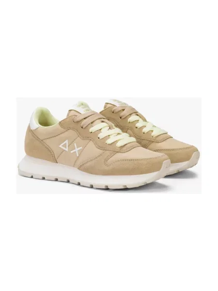 Sneakersy Sun68 skórzane beżowe