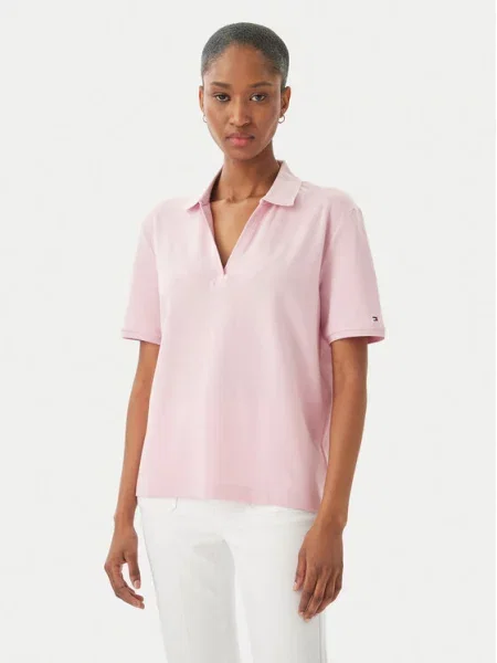 Tommy Hilfiger Tricou polo deschis roz